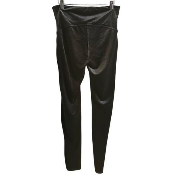 Spanx Black Velvet High Rise Full Length Leggings Size XL - Picture 2 of 10